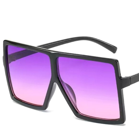 Lovely Rosetta Accessories - Purple and Black Square Sunglasses